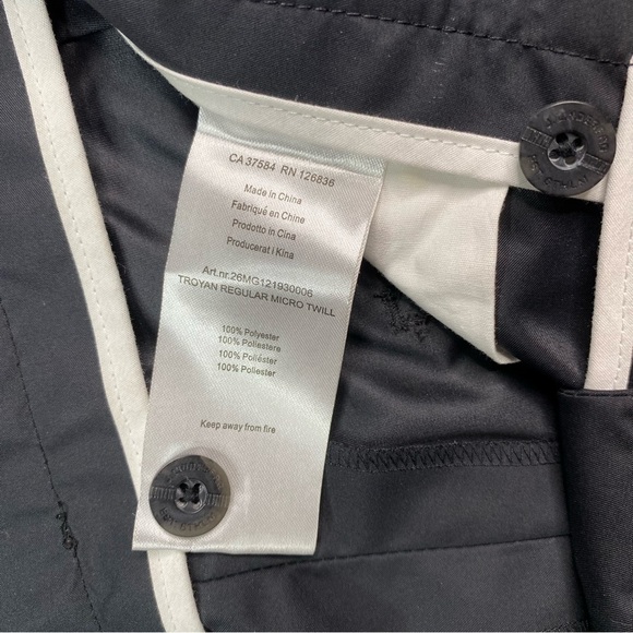 J Lindeberg Golf Pants Men 31X32 Black Troyan Regular Lightweight Performance - Picture 13 of 16